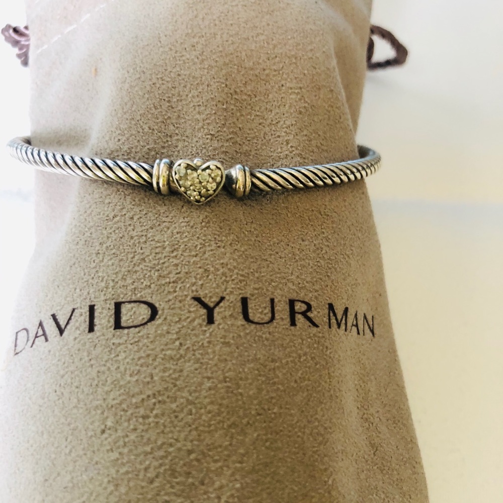 David Yurman Pave Heart Bracelet